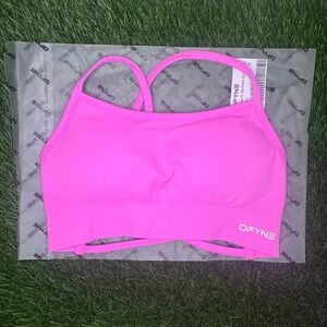 Dfyne dynamic backless sports bra blossom small